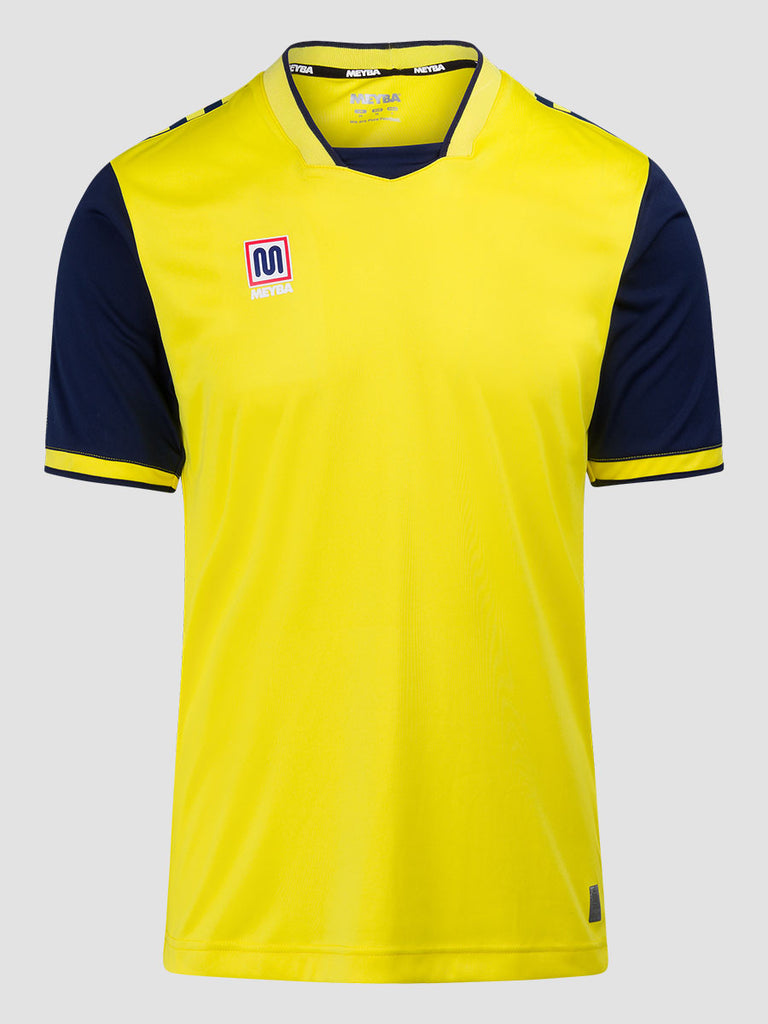 Meyba Men's Yellow & Navy Alpha Football Match Jersey - front image