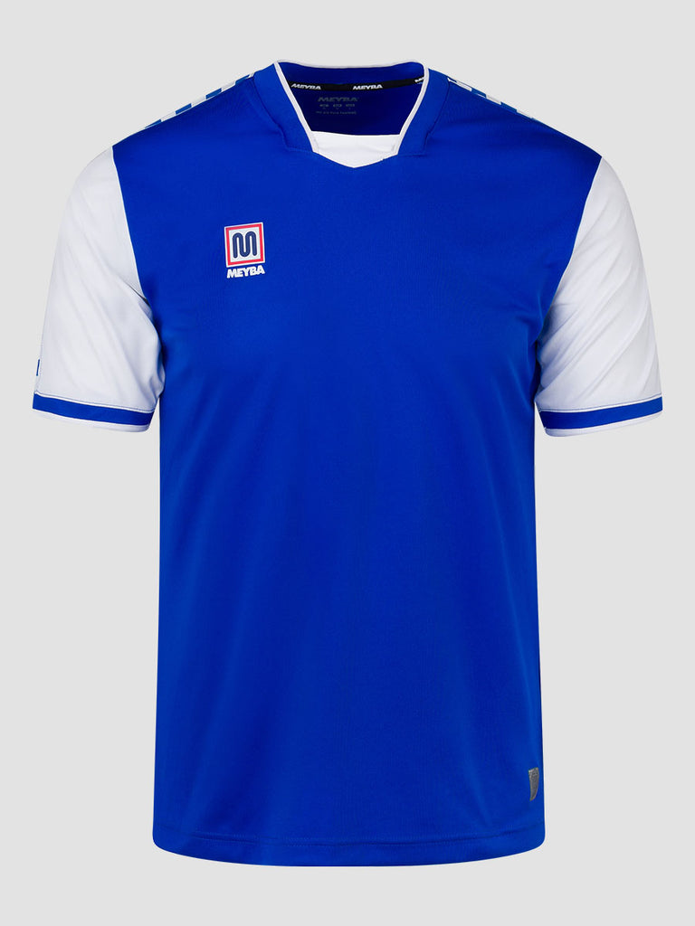 Meyba Men's Royal Blue & White Alpha Football Match Jersey - front image