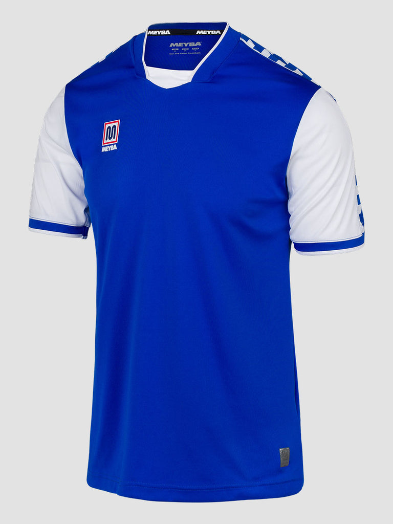 Meyba Men's Royal Blue & White Alpha Football Match Jersey - side image