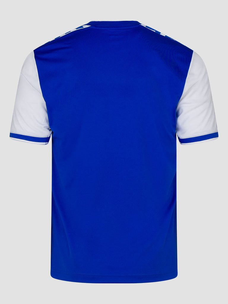 Meyba Men's Royal Blue & White Alpha Football Match Jersey - back image