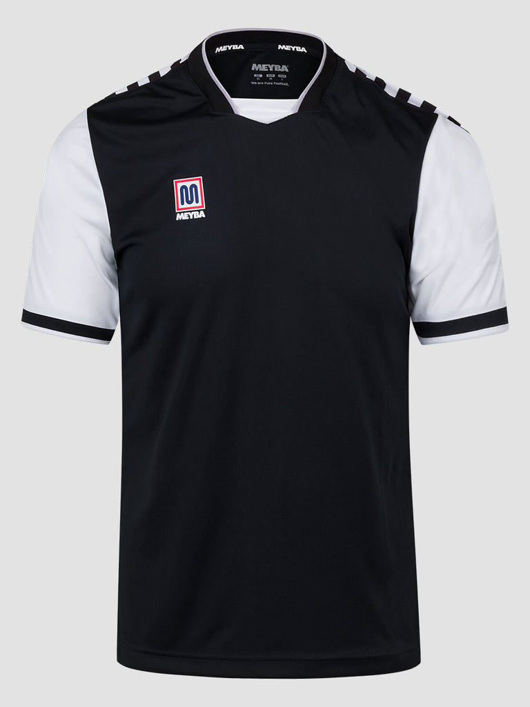 Meyba Men's Black & White Alpha Football Match Jersey - front image