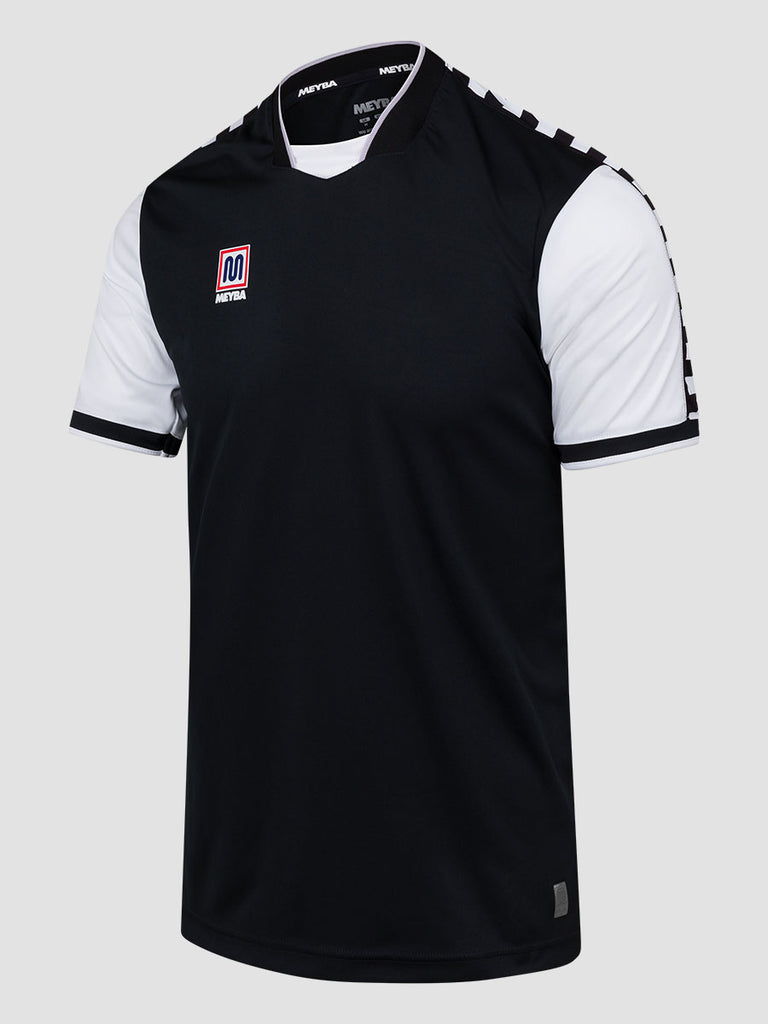 Meyba Men's Black & White Alpha Football Match Jersey - side image