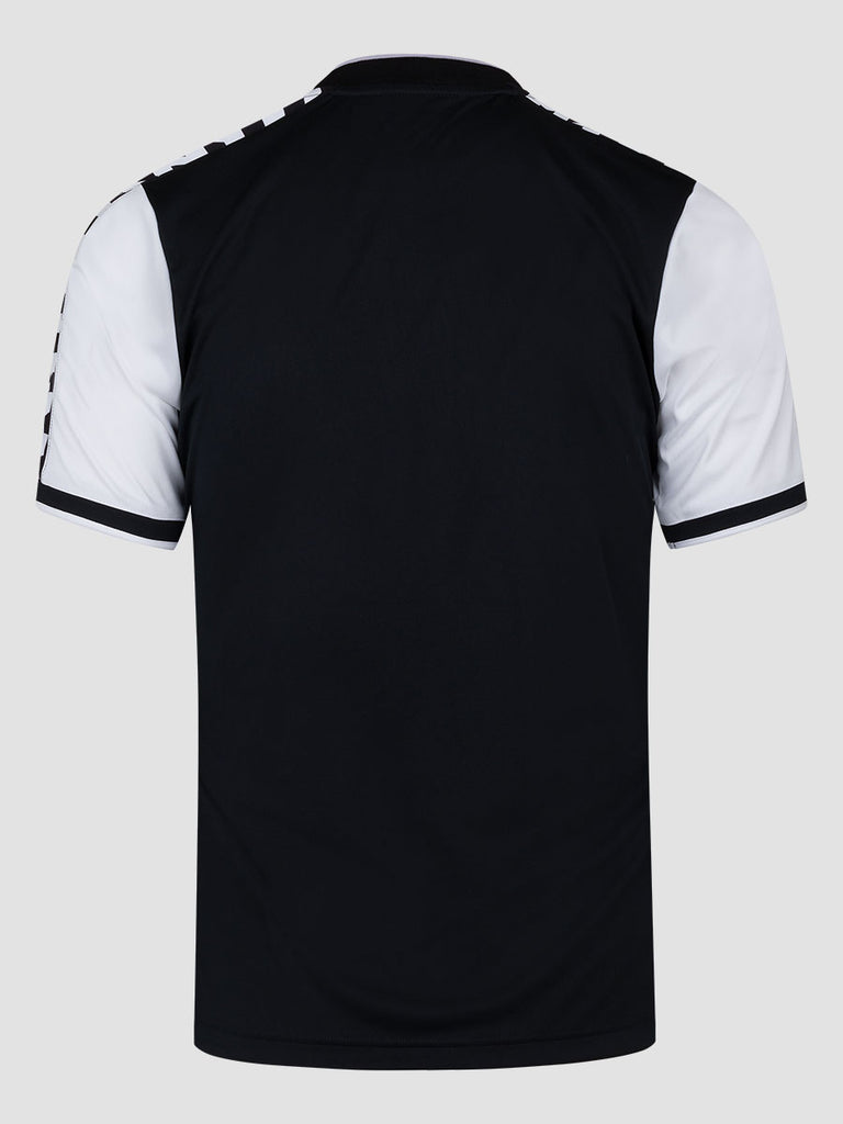 Meyba Men's Black & White Alpha Football Match Jersey - back image