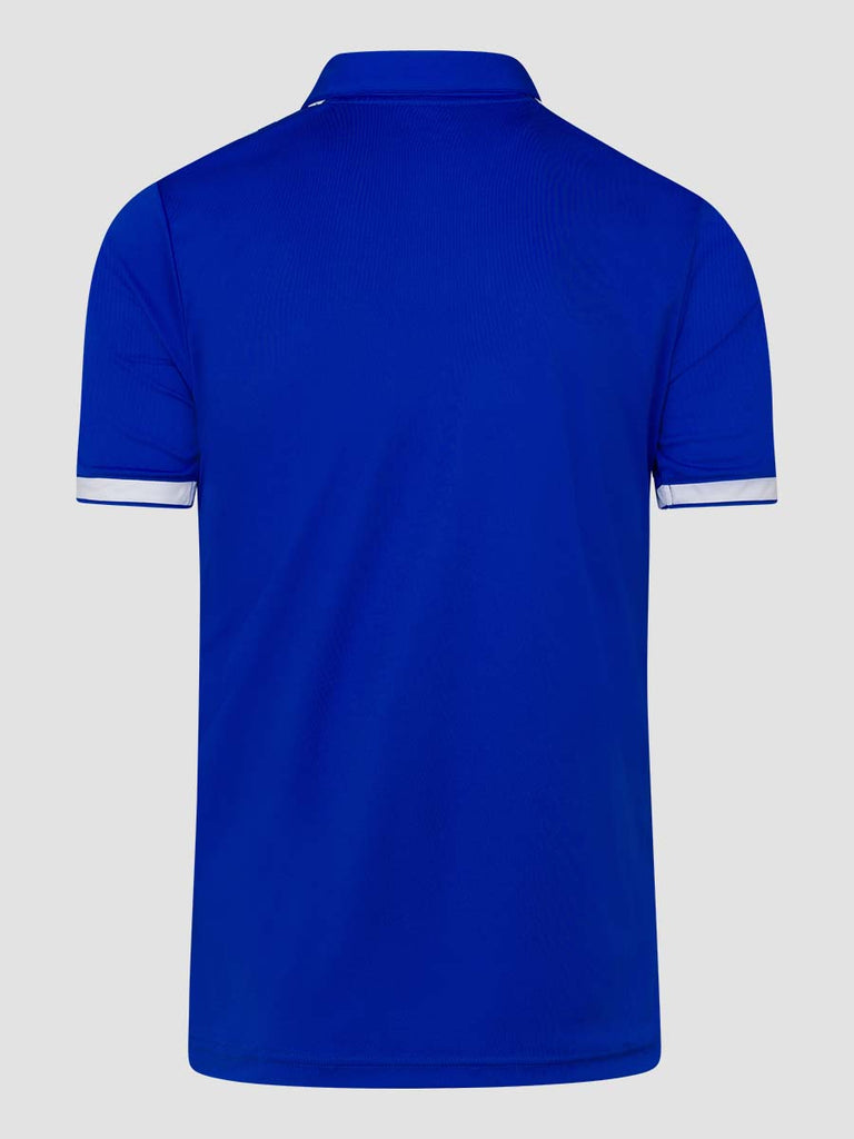 Meyba Men's Blue & White Alpha Stripe Football Match Jersey - back image