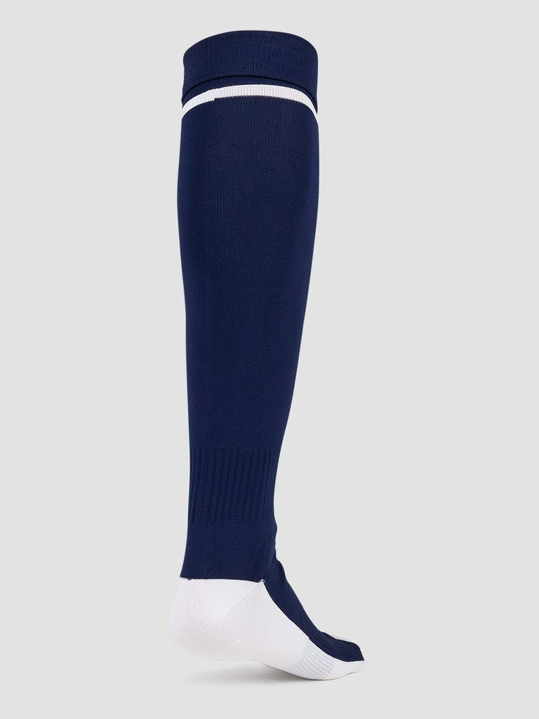 Meyba Men's Navy & white Players Football Socks - back angle