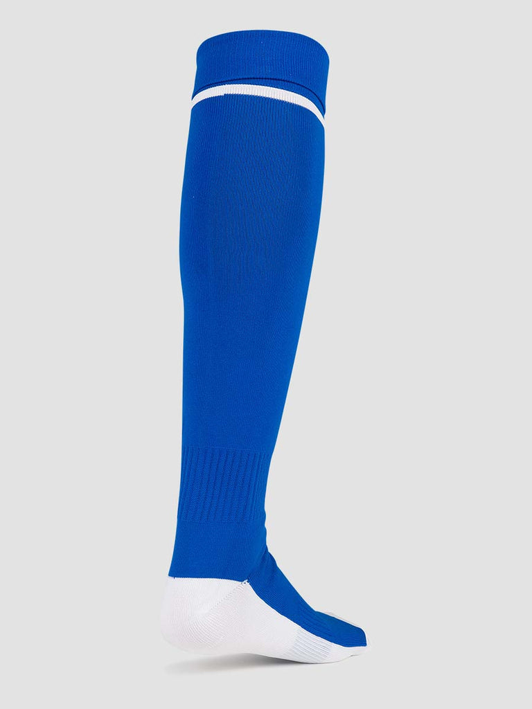 Meyba Men's Royal Blue & White Players Football Socks - back angle